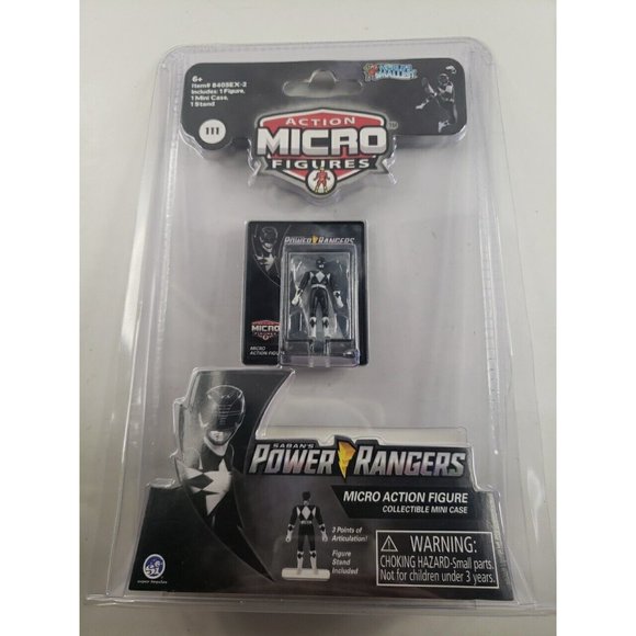 World's Smallest - Micro Action Figure - Saban's Power Rangers Black Ranger - Picture 1 of 3